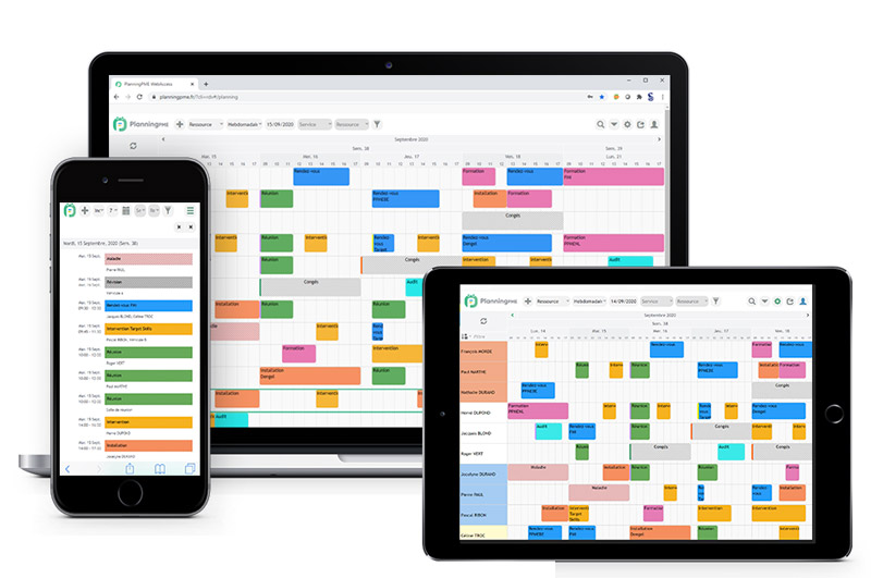 Skapa ett onlineschema med PlanningPME Web Access