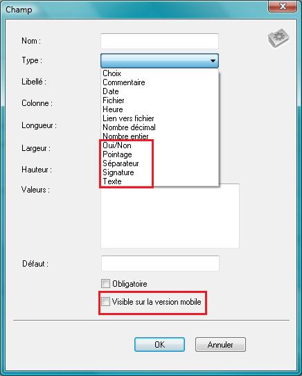 Additionnal flt PlanningPME Mobile