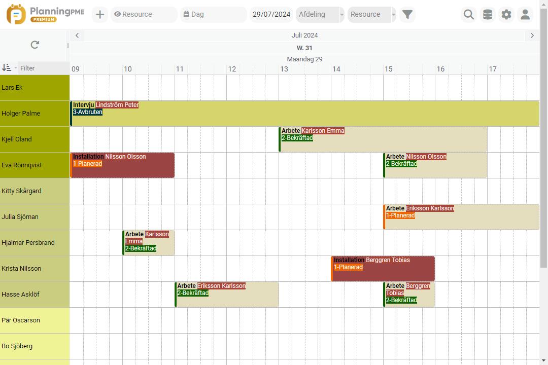 Exempel p schema fr reparation och service efter frsljning